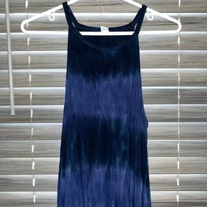 blue ombre/tie-dye sundress
